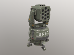 UNSC Turret 3D Model