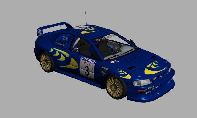 Subaru impreza wrx 1999 3D Model