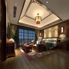 Bedroom – Chinese style -9424 3D Model
