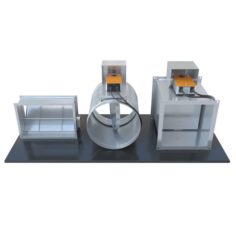 Air dampers for ventilation – 1 3D Model