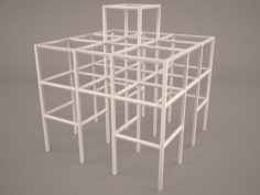 Play Ground Bars 3D Model