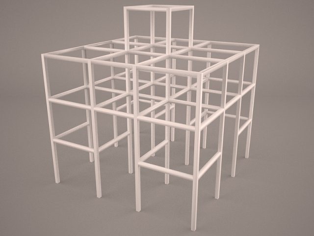 Play Ground Bars 3D Model