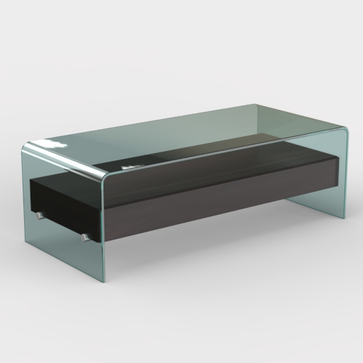 Bridge with Drawer Coffee Table 3D Model