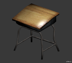 Schooldesk 3D Model