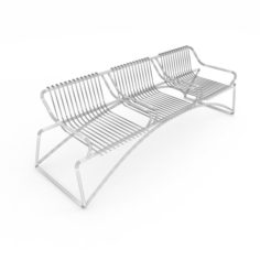 Metal Seats park 3D Model