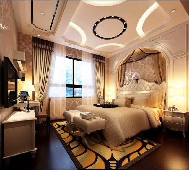 Beautifully stylish and luxurious bedrooms 83 3D Model