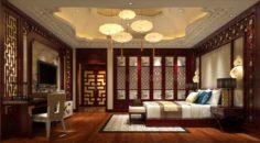 Bedroom – Chinese style -9414 3D Model