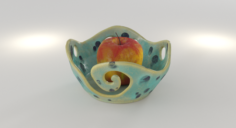 Fruit Pottery Ceramic Wave Vase 3D Model