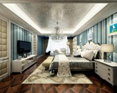 Beautifully stylish and luxurious bedrooms 99 3D Model