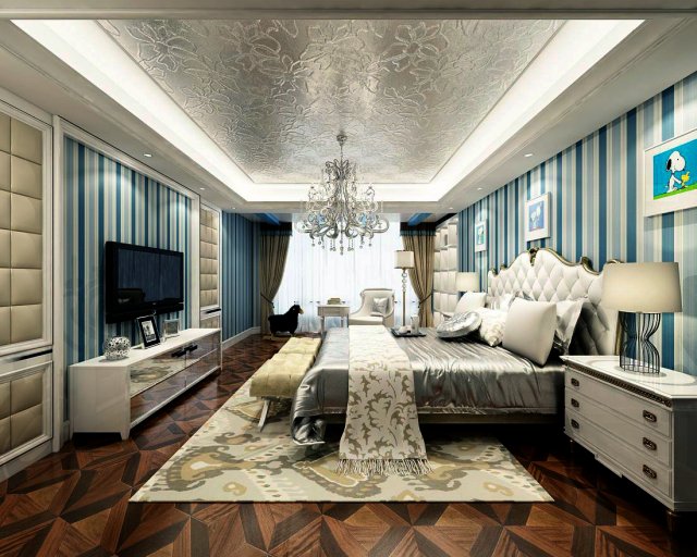 Beautifully stylish and luxurious bedrooms 99 3D Model