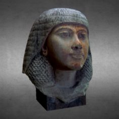 Egyptian bust of a woman						 Free 3D Model