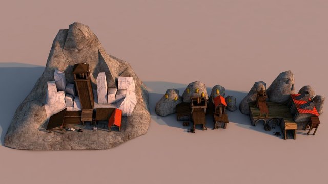 Mines Rome 3D Model