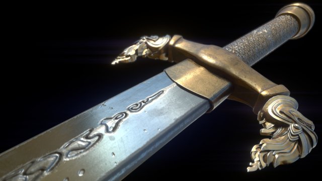 Ancient Sword 3D Model