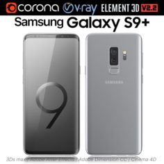 Samsung Galaxy S9 PLUS Titanium Gray 3D Model