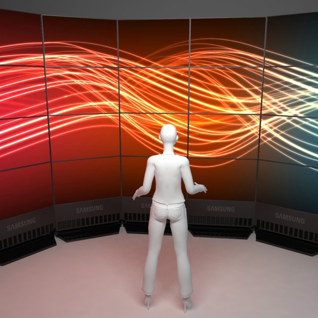 Videowall 3D Model