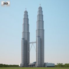 Petronas Twin Towers 3D Model