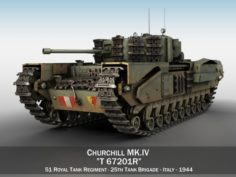 Churchill MK IV – T67201R 3D Model
