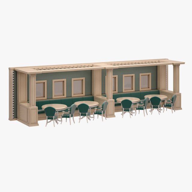 Restaurant Dinner Set 09 3D Model