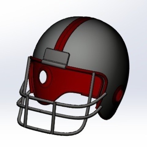 Helmet Football 3D Print Model