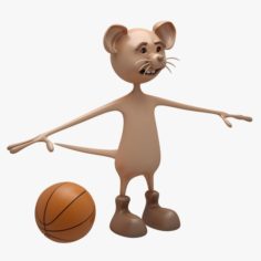 Cartoon Mouse NOT RIGGED 3D Model