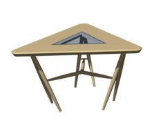 Trangular Caffee table 3D Model