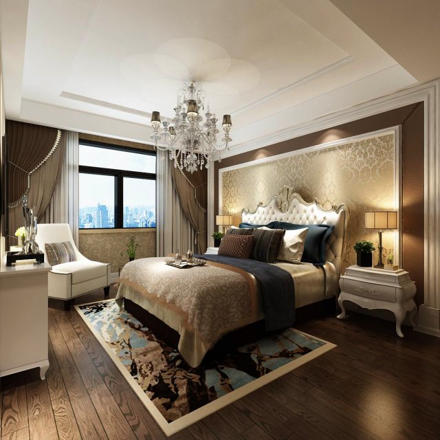 Bedroom – European Style-9427 3D Model