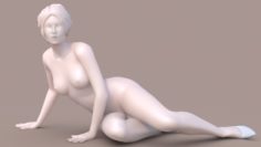 Woman Sit 3D Model