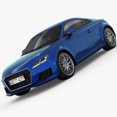 Audi TT Coupe 2015 detailed interior 3D Model