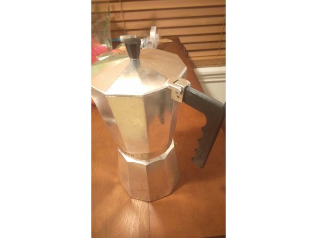 Espresso Pot Handle 3D Print Model