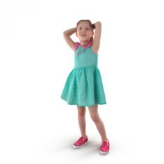Summer Girl Smyling 3D Model
