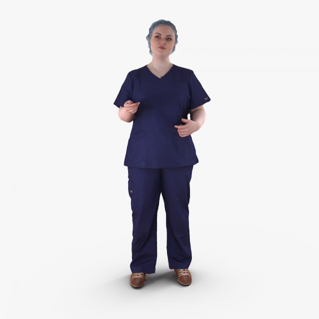 Nurse Standing 3D Model