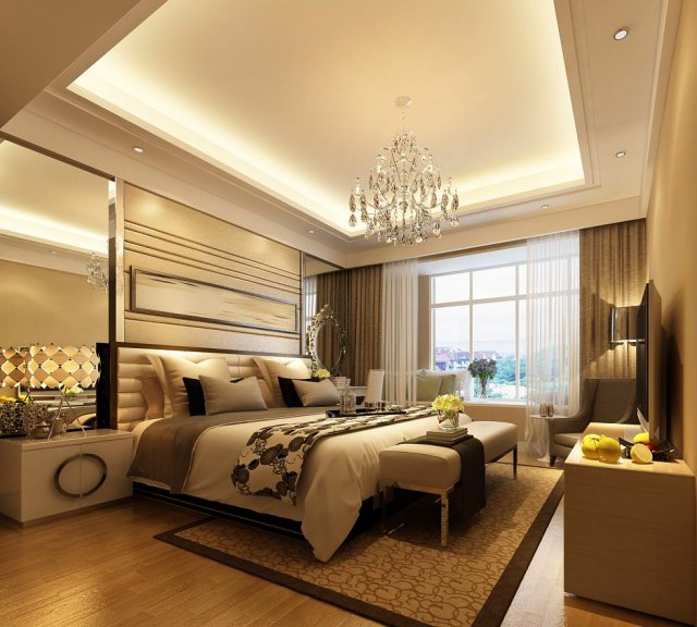 Beautifully stylish and luxurious bedrooms 85 3D Model