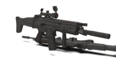 FN Scar L 3D Model
