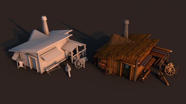 Woodcutter House Rome 3D Model