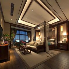Bedroom – Chinese style -9422 3D Model