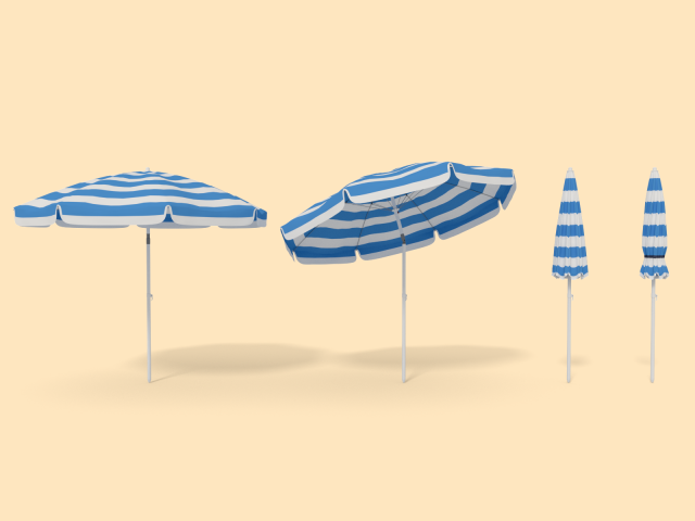 Beach Parasol 3D Model