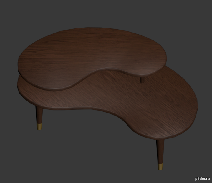 Suburban Coffeetable 3D Model