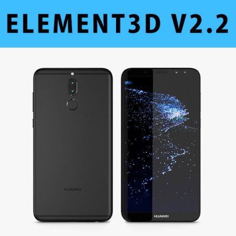 E3D – Huawei Mate 10 Lite Black 3D Model