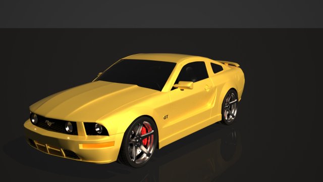 Mustang GT 2005 3D Model