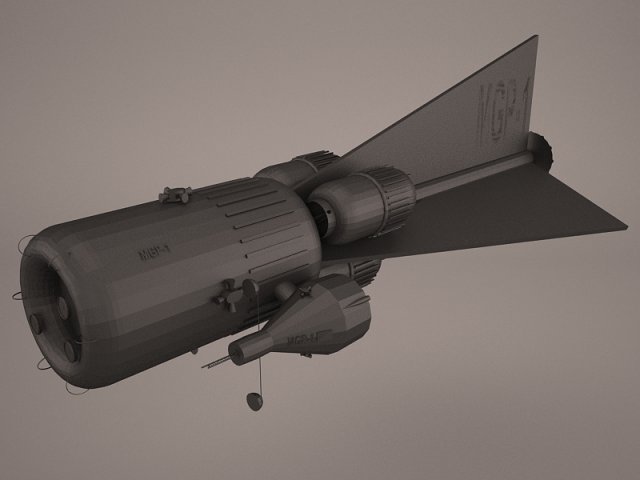 Space Functional Cargo Block Zarya 3D Model