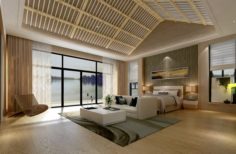 Beautifully stylish and luxurious bedrooms 122 3D Model