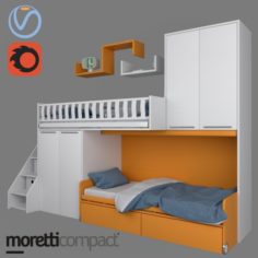 Furniture for children SOPPALCHI KIDS from MORETTICOMPACT 3D Model