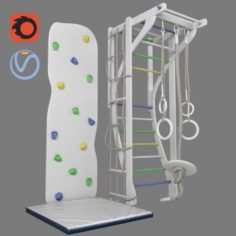 Childrens sport complex Arfa corona v-ray 3D Model