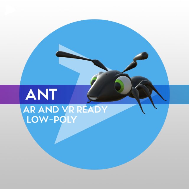 3D Ant – RIGGED LOW-POLY Free 3D Model