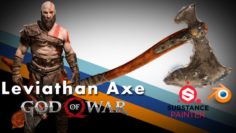 Kratos Leviathan Axe – God Of War 3D Model