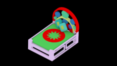BED 3D MODEL 3D Model
