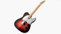 Fender Telecaster 1966 SunBurst 3D Model
