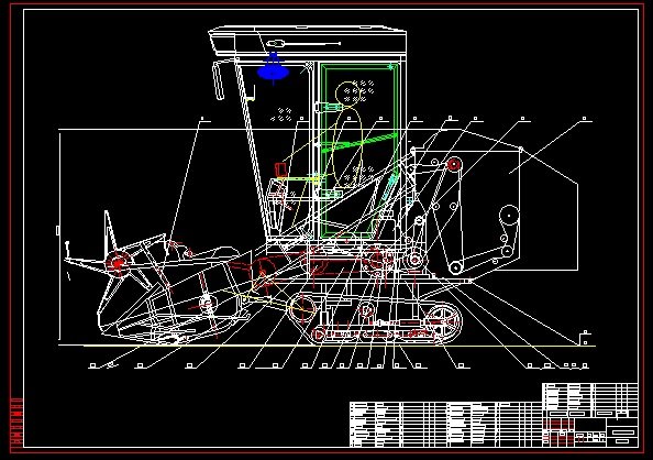 4LZ16 Rice Combine Harvester 3D Model