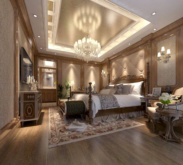 Bedroom – European Style-9438 3D Model