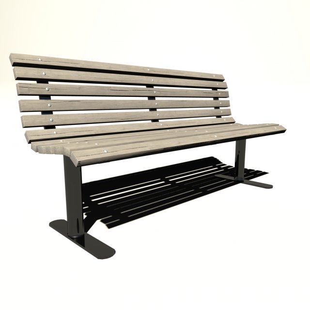 Park Bench 3D Model